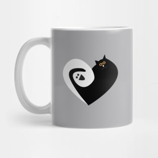 Ghost and Cat Love Mug